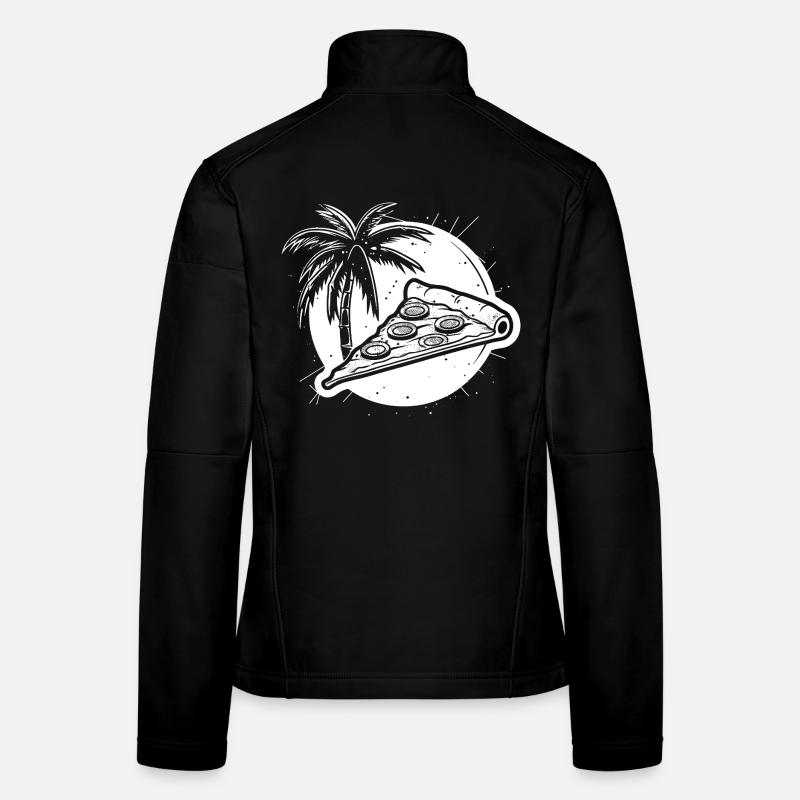 Pizza Grafik Frauen Softshelljacke