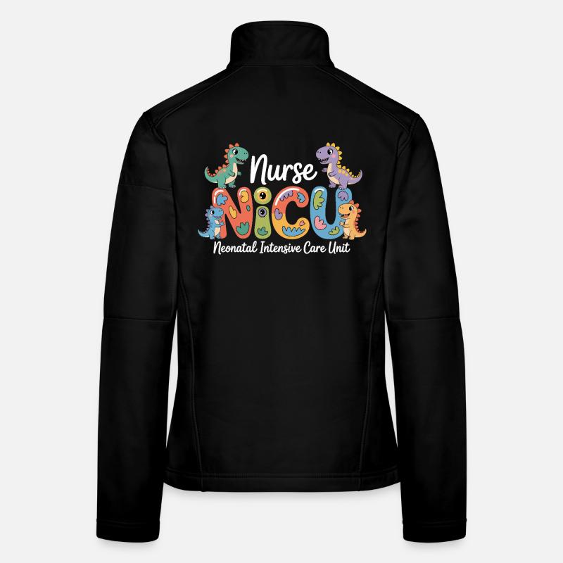 Neonatal Pflege Dino-Design Frauen Softshelljacke