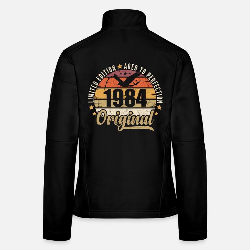 Geburtstagsgeschenk 1984 Original 1984 Frauen Softshelljacke