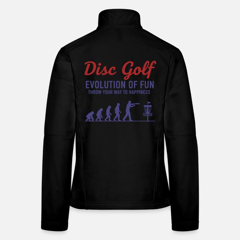 Disc Golf Evolution Of Fun Wirf Dich Zu Frauen Softshelljacke