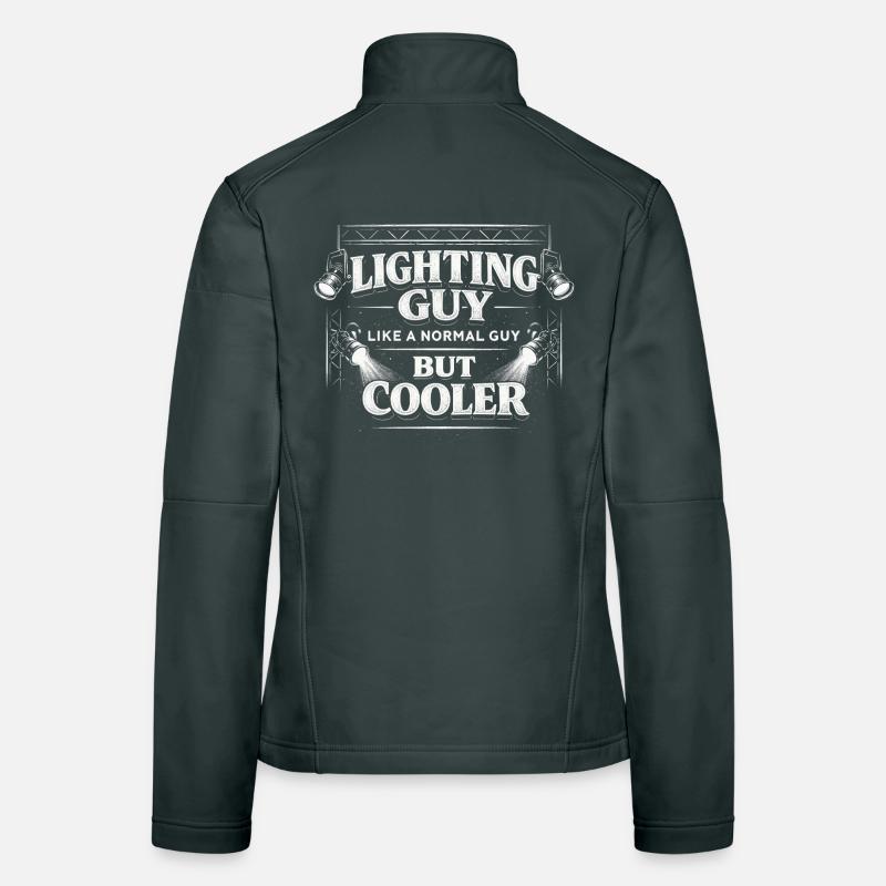 Lichttechniker Beleuchtungstechniker Lighting Guy Frauen Softshelljacke