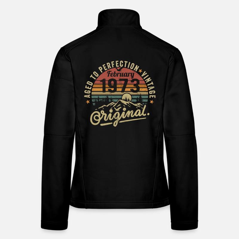 Février 1973 - Février 1973 Anniversaire Février 1973 Veste en tissu softshell Femme