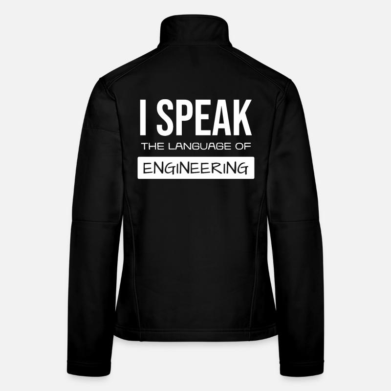 I Speak Engineering Glyphs Frauen Softshelljacke
