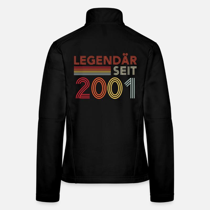 Legendary since 2001 man's birthday Women's Softshell Jacket