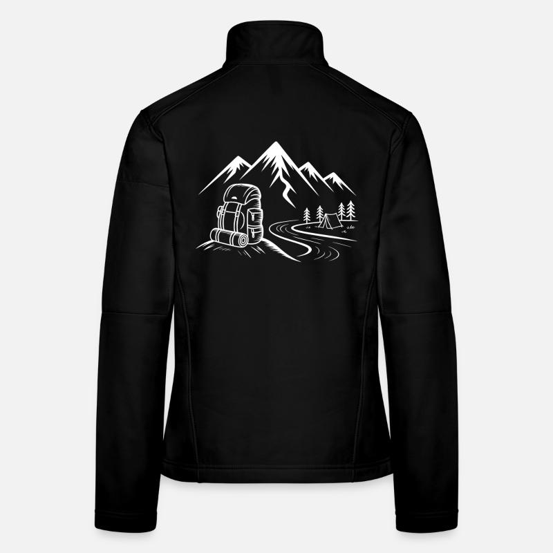 Mountain Trail Hiking Adventure Women's Softshell Jacket