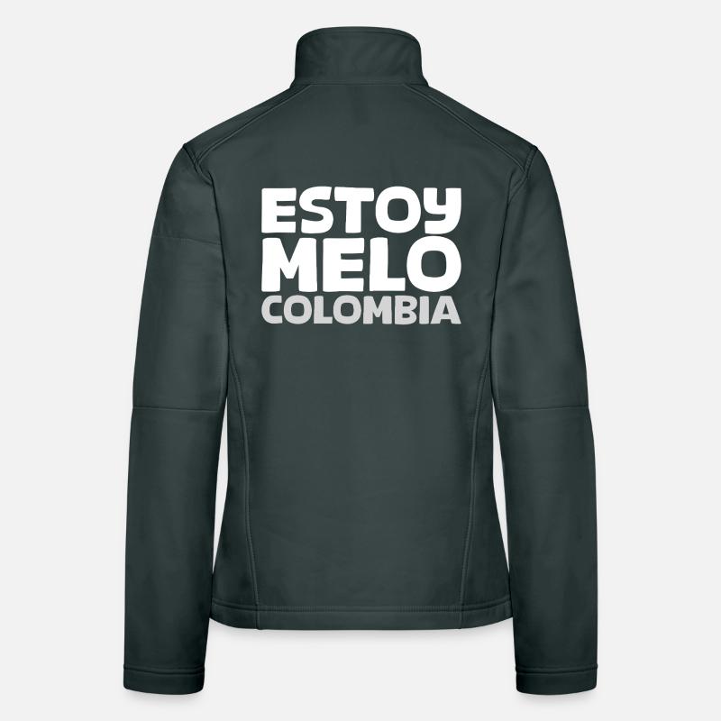 ESTOY-MELO-blanco Veste en tissu softshell Femme