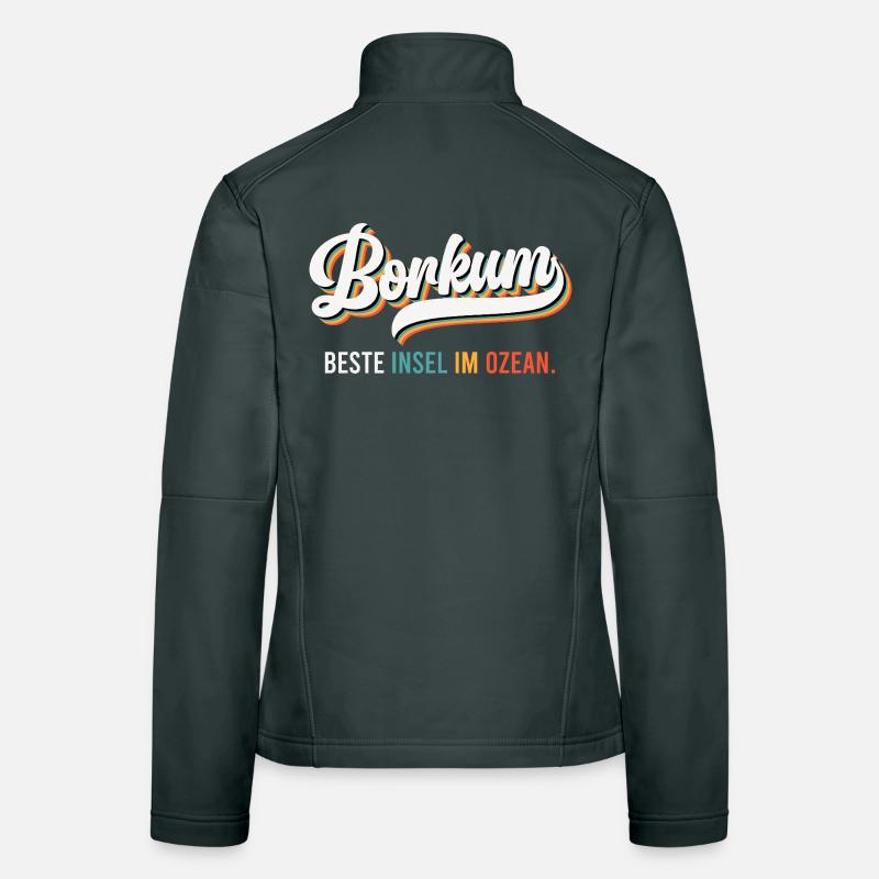 Île de Borkum MEILLEURE ÎLE DE L’OCÉAN Plaisir Veste en tissu softshell Femme