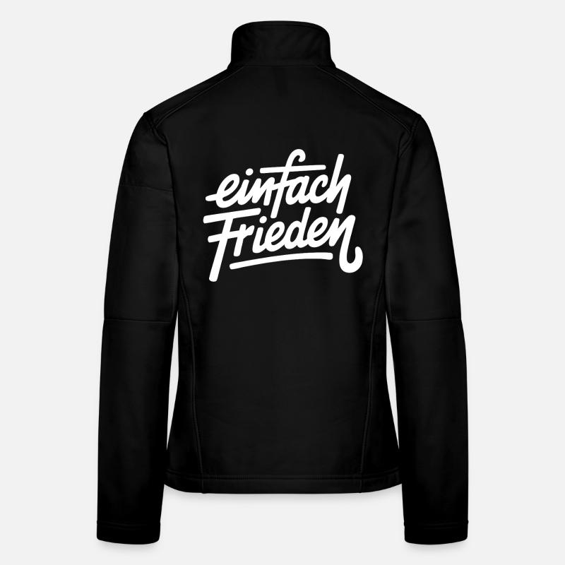 Simplement des lettres de paix Veste en tissu softshell Femme