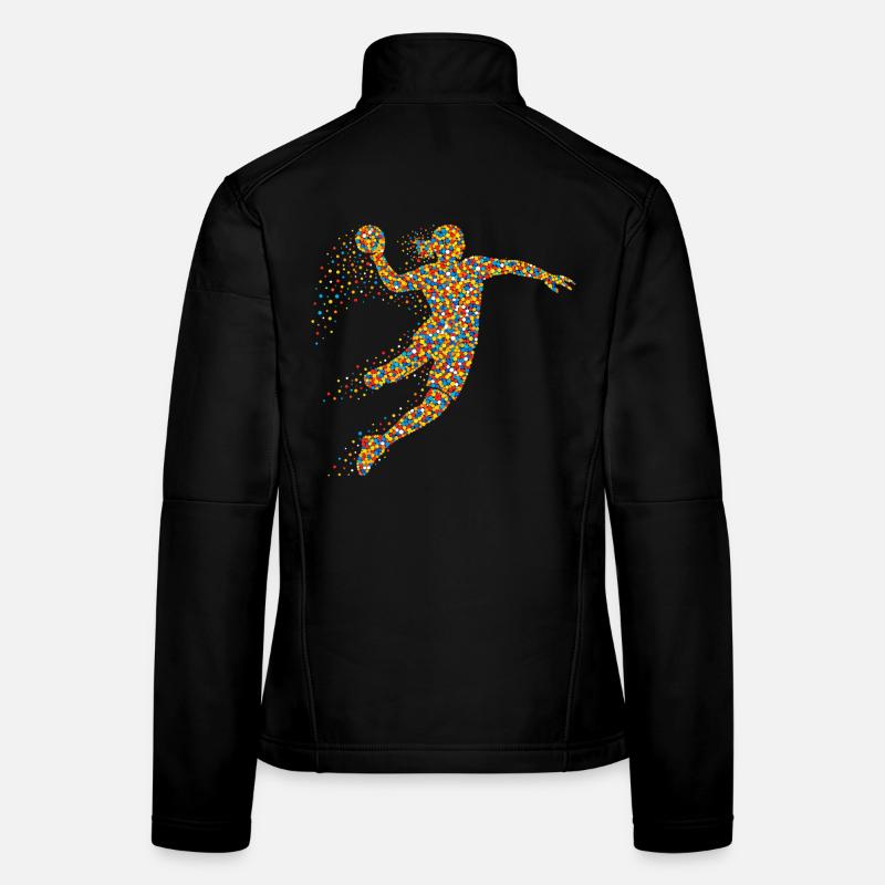 Handball Mädchen Spruch  Frauen Softshelljacke