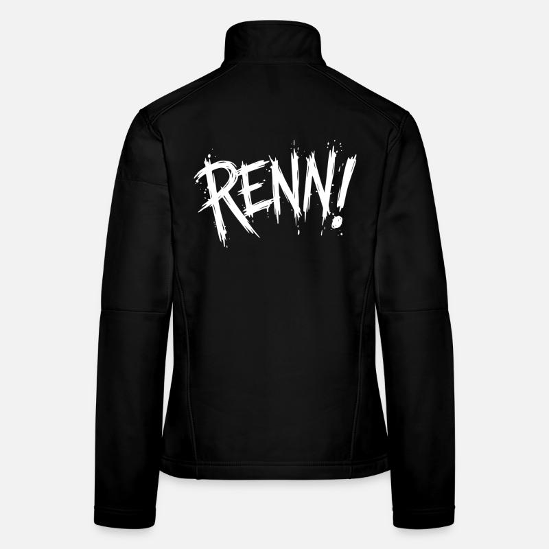 Run! (Running, running, jogging, runner) Women's Softshell Jacket