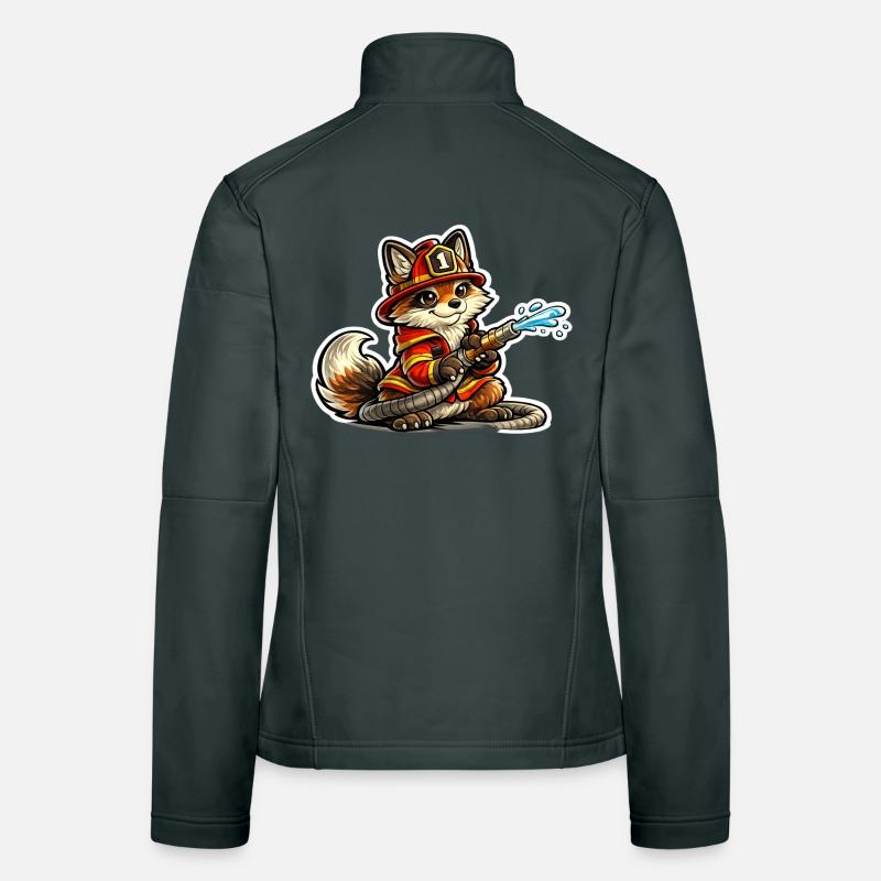 Fuchs Feuerwehrheld im Einsatz Frauen Softshelljacke