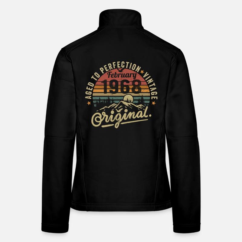 Février 1968, Anniversaire 1968 Février Veste en tissu softshell Femme