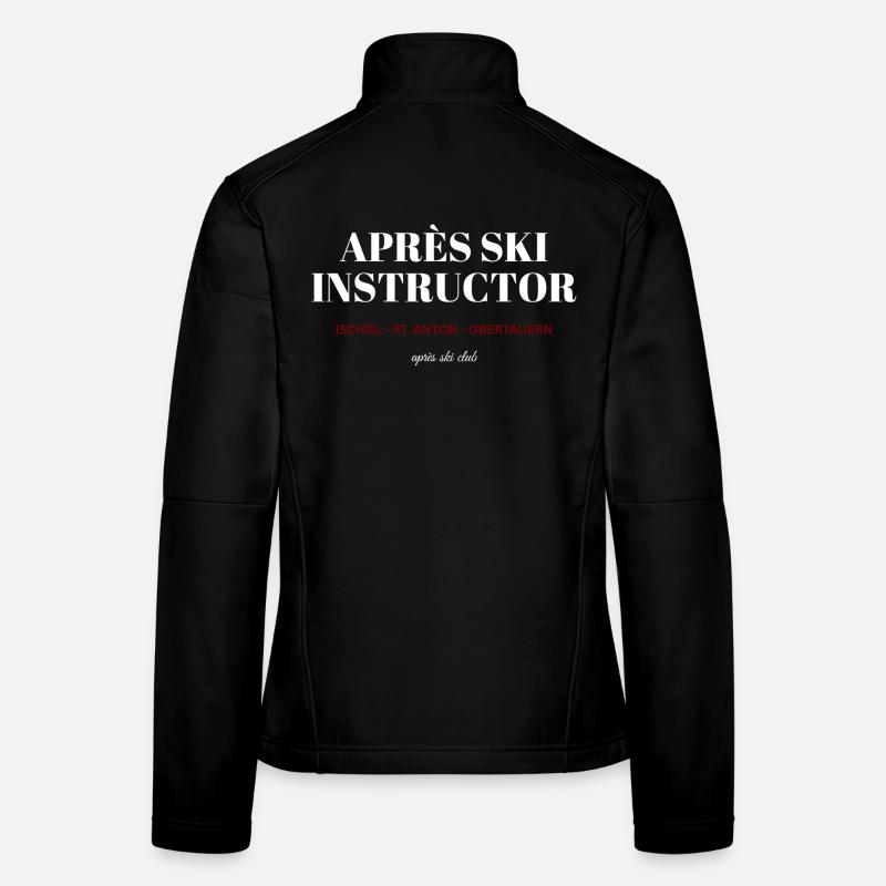 Après Ski Instructor - Frauen Softshelljacke - Schwarz