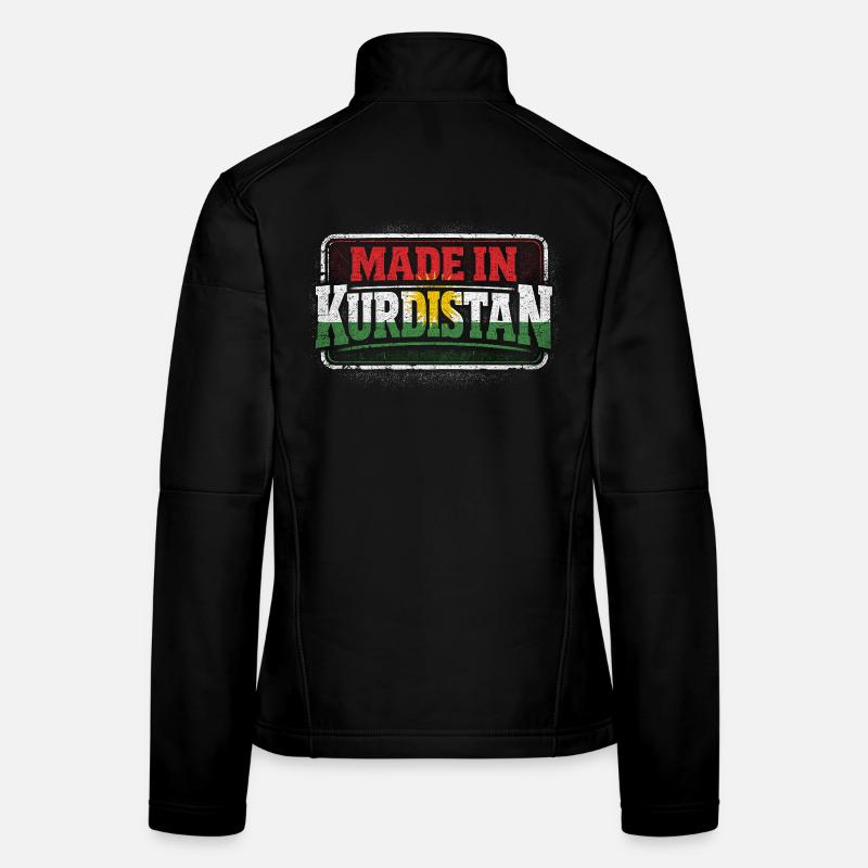 Fabriqué au Kurdistan, kurde, kurde Veste en tissu softshell Femme