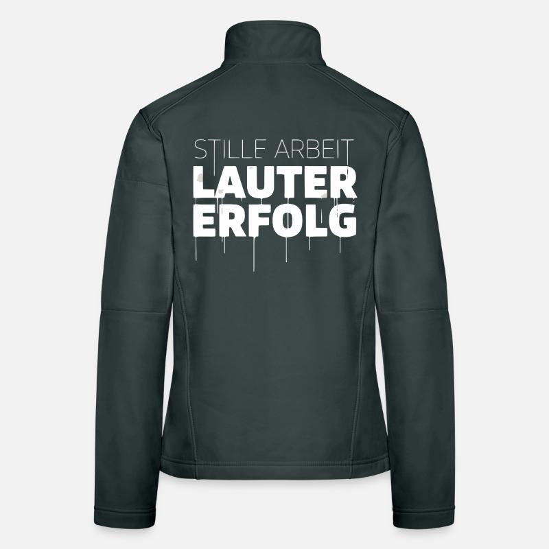 Travail discret, succès bruyant Veste en tissu softshell Femme