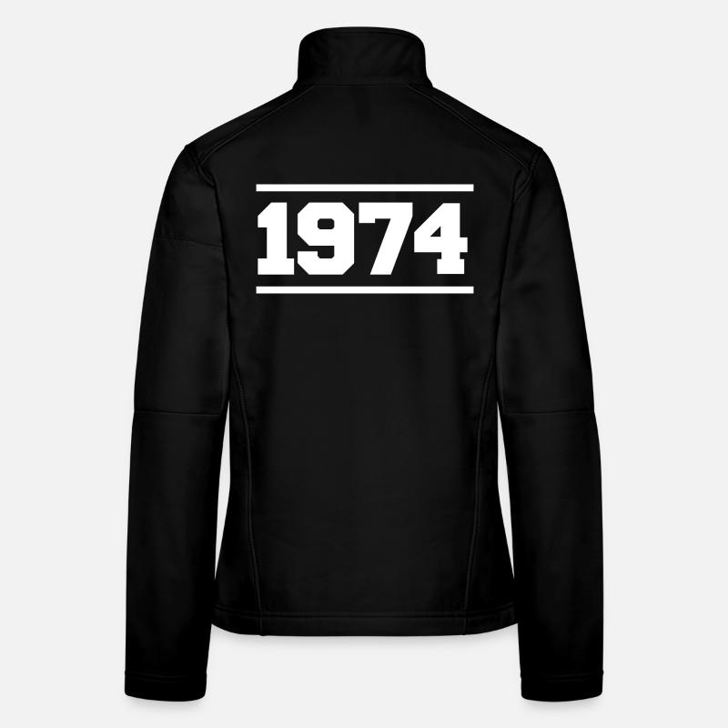 1974 Cadeau rétro 1974 Veste en tissu softshell Femme