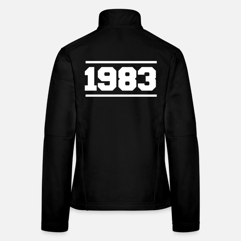 1983 Cadeau rétro 1983 original 1983 Veste en tissu softshell Femme