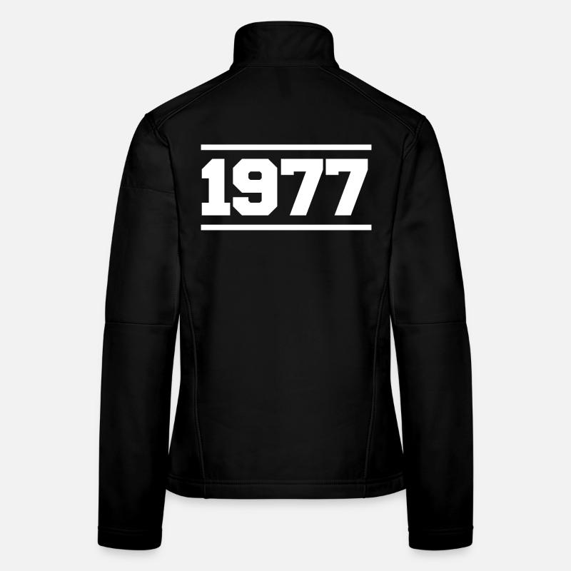1977 Cadeau rétro 1977 original 1977 Veste en tissu softshell Femme