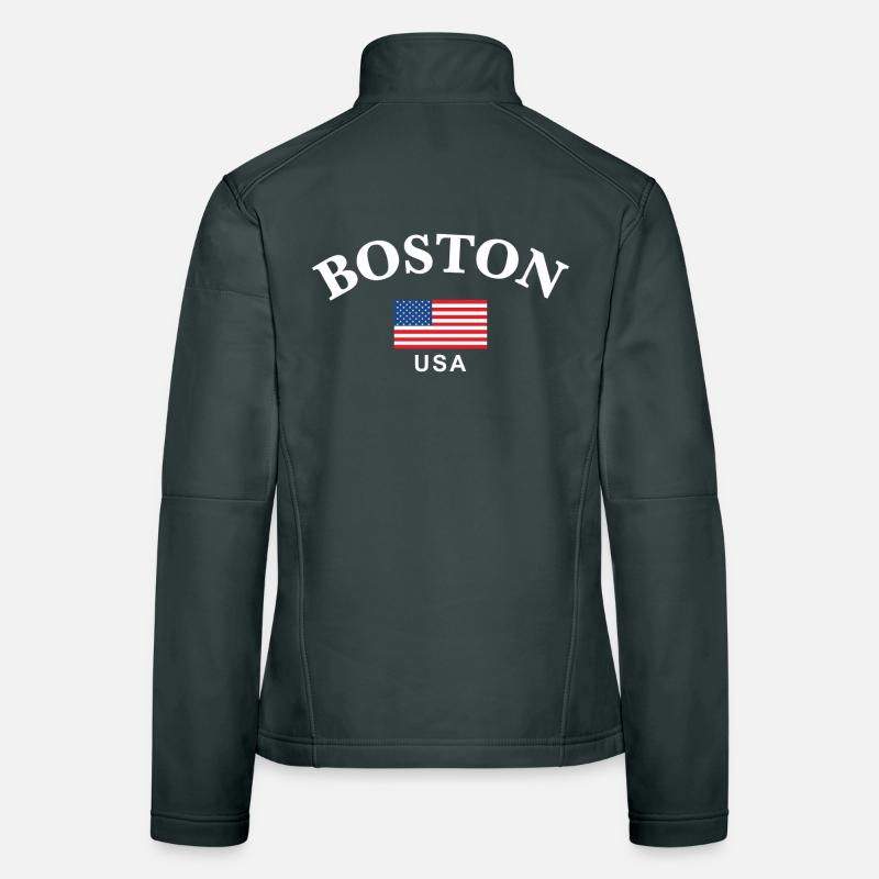 Boston, États-Unis Veste en tissu softshell Femme