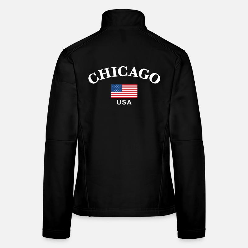 Chicago, USA Frauen Softshelljacke