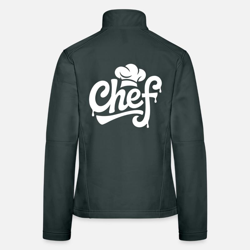 Chef Graffiti Küchenlogo Frauen Softshelljacke