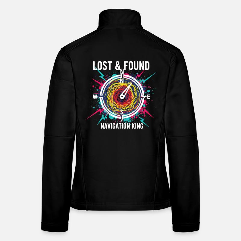 Lost & Found Boussole Navigation King Veste en tissu softshell Femme