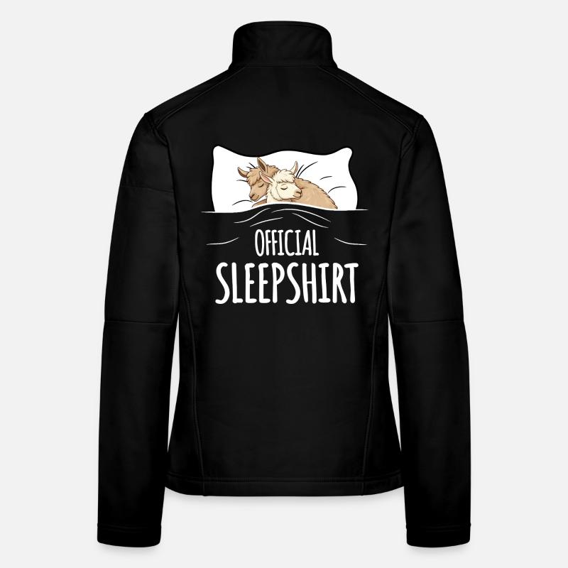 Lama Sleepshirt black Frauen Softshelljacke