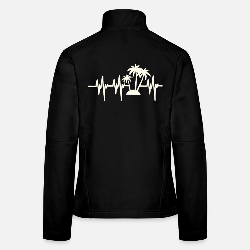 Heartbeat Beach Holiday Frauen Softshelljacke
