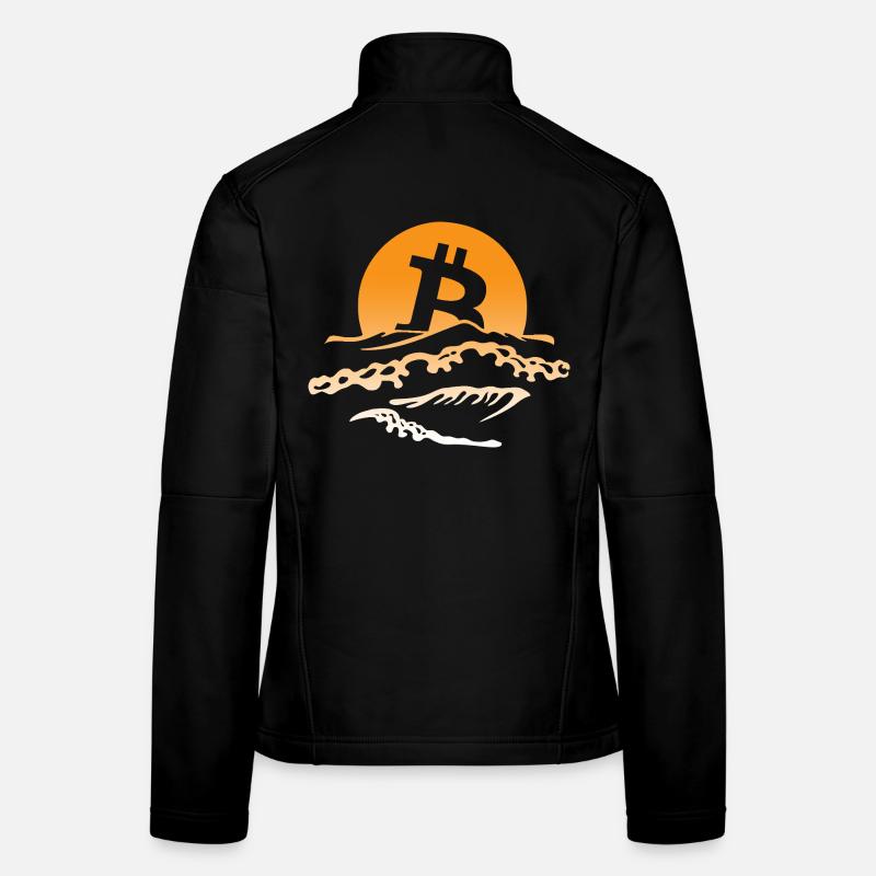 Bitcoin Dusk Veste en tissu softshell Femme
