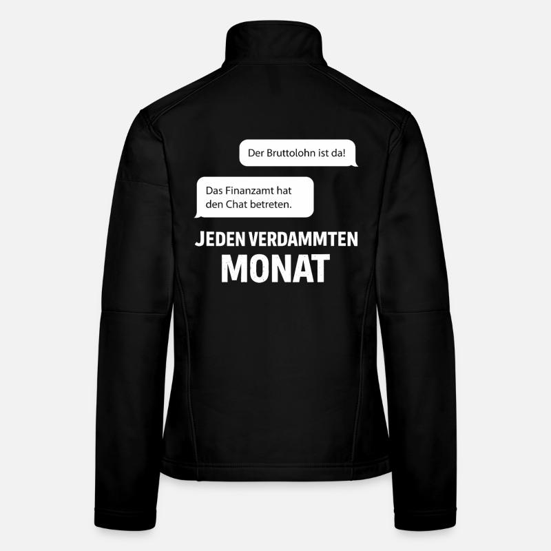 Le bureau des impôts entre dans le chat Veste en tissu softshell Femme