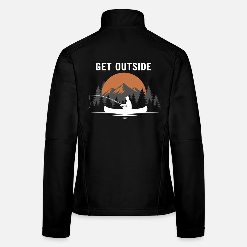 Pêche Rivière Canoë Get Outside Veste en tissu softshell Femme