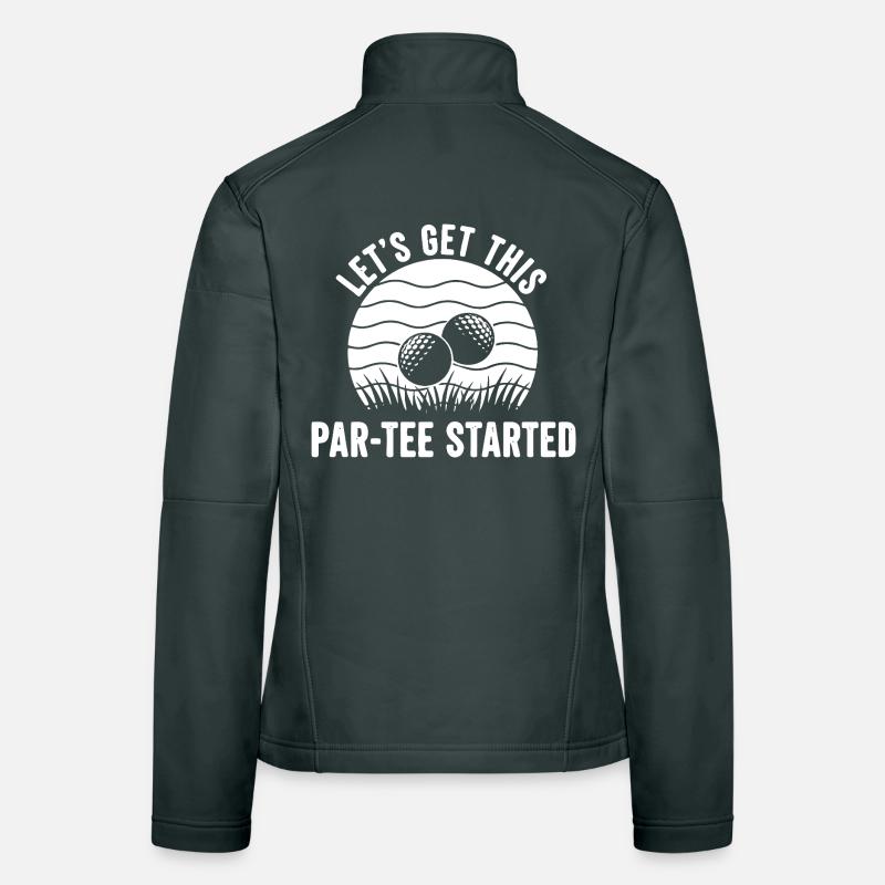 Par Tee Golf Spruch Frauen Softshelljacke