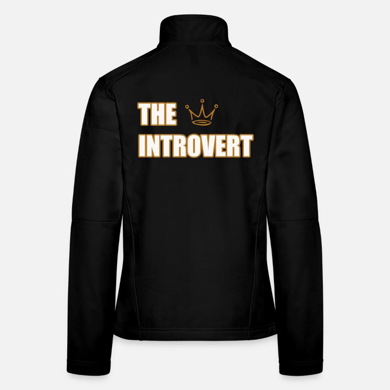THE INTROVERT – Minimalist & Calm Statement Design Women's Softshell Jacket