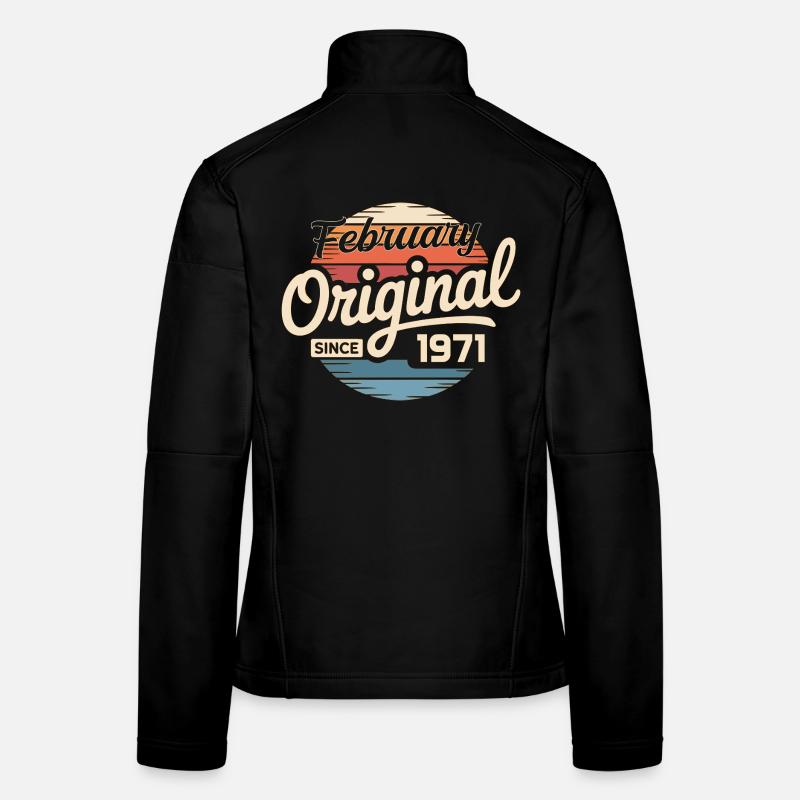Februar 1971 Geburtstagsgeschenk Februar 1971 Frauen Softshelljacke