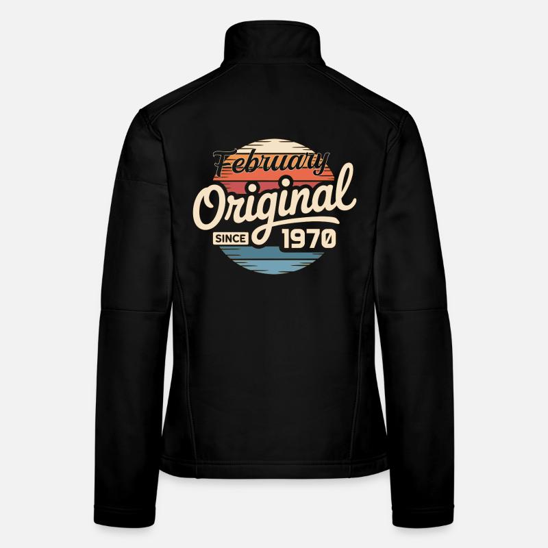Februar 1970 Geburtstagsgeschenk Februar 1970 Frauen Softshelljacke