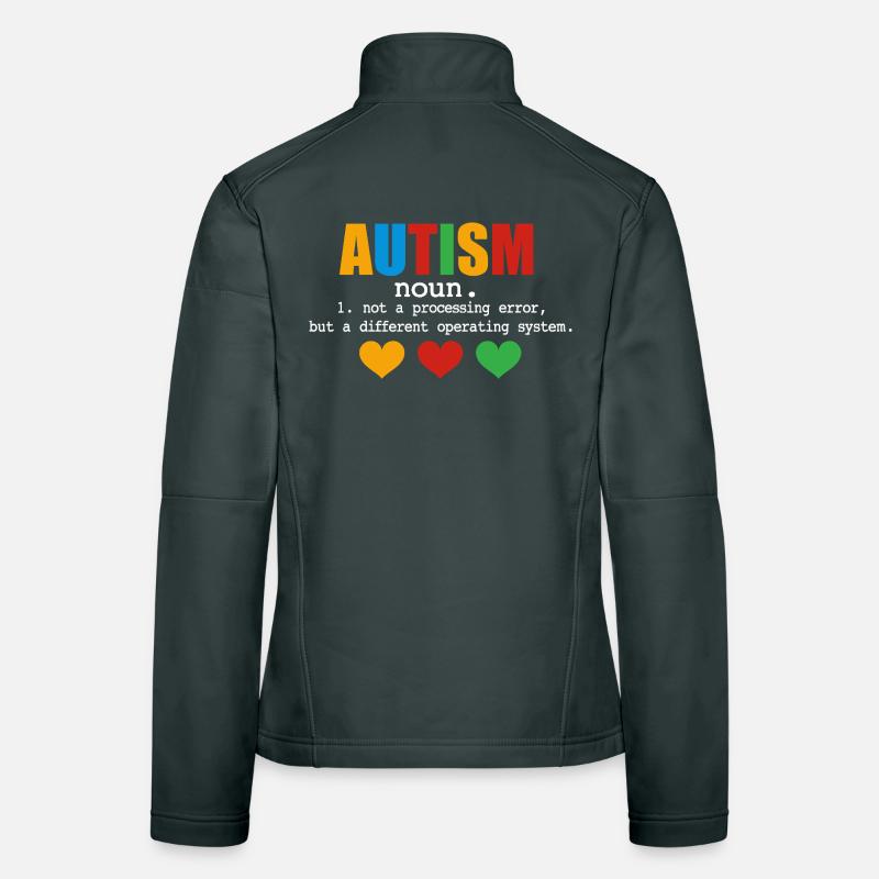 Définition de l’autisme Veste en tissu softshell Femme