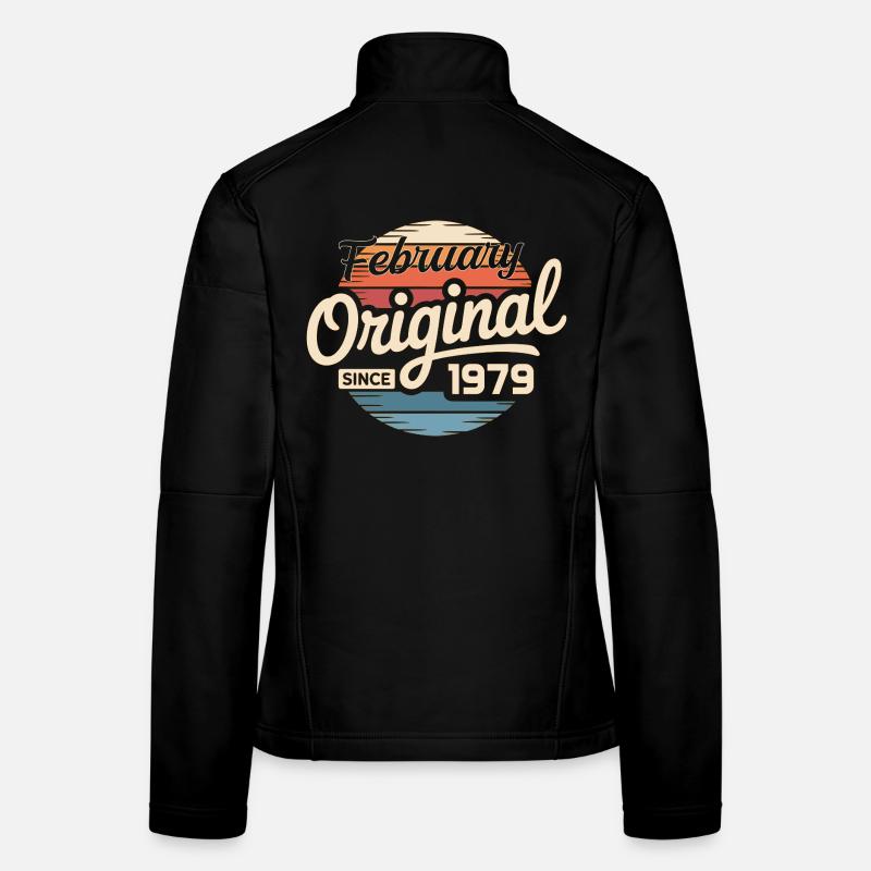 Februar 1979 Geburtstagsgeschenk Februar 1979 Frauen Softshelljacke