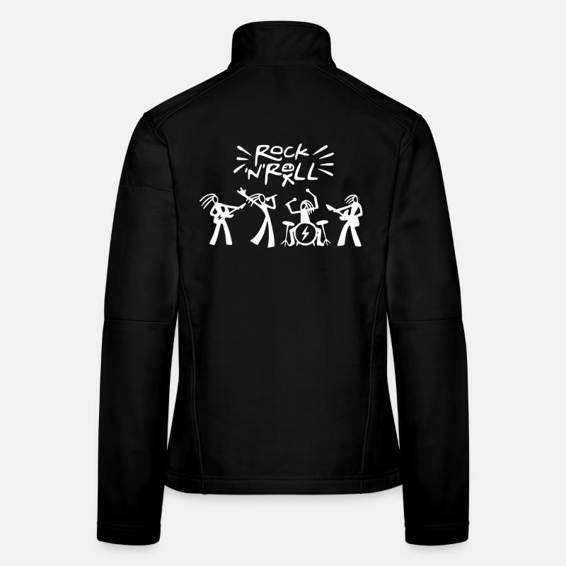 Groupe de rock and roll Veste en tissu softshell Femme