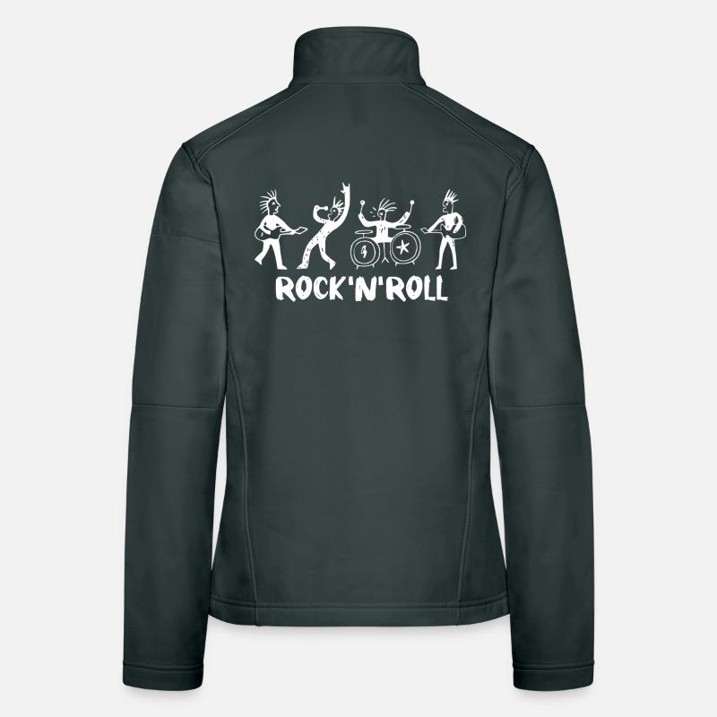 Groupe de rock and roll Veste en tissu softshell Femme