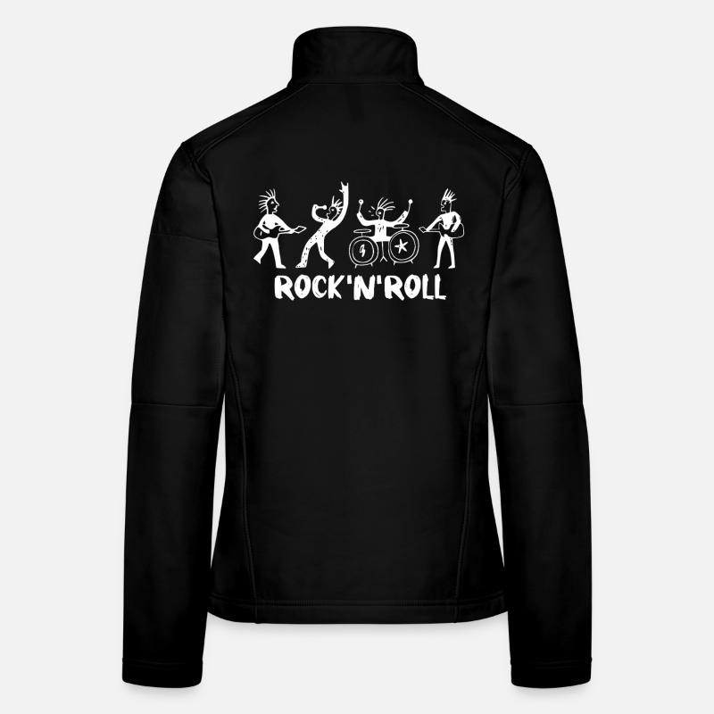 Rock and Roll Band Women's Softshell Jacket