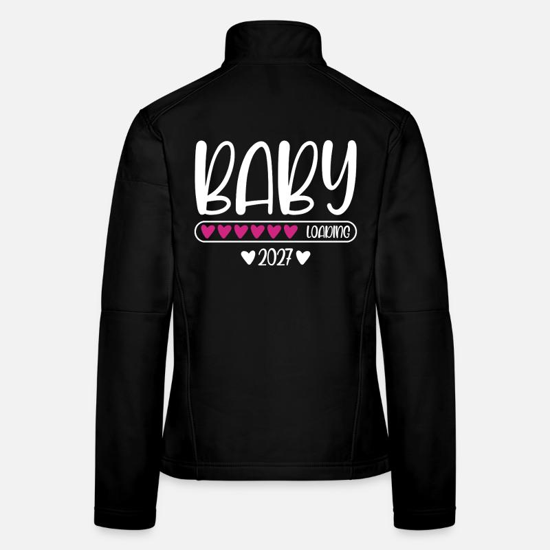 Baby 2027 loading Herzchen Ladebalken Frauen Softshelljacke