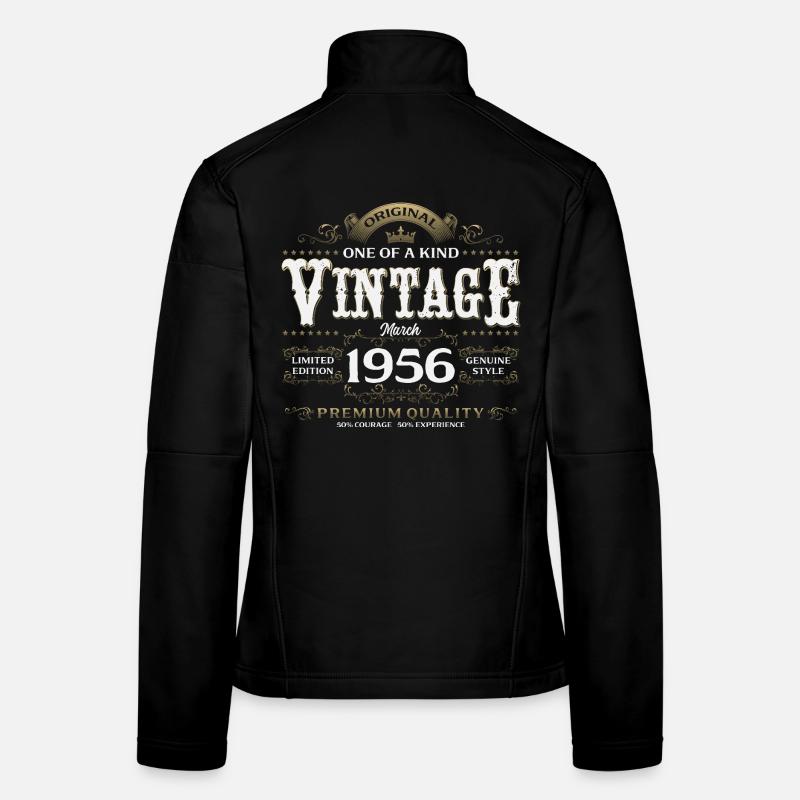 70. Geburtstag Geschenk Mann Vintage März 1956 Frauen Softshelljacke
