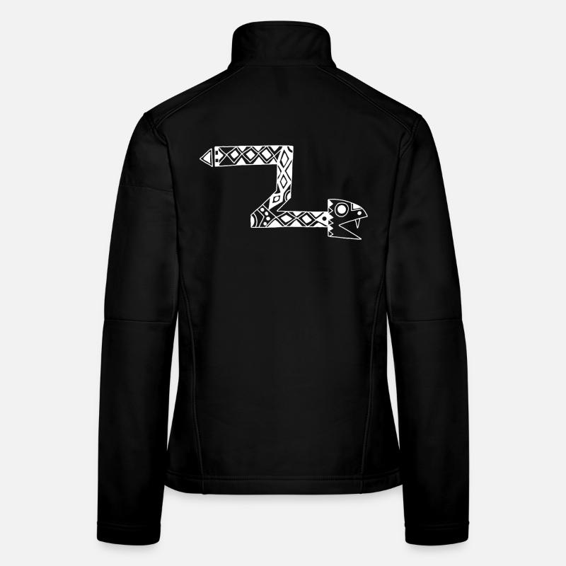 White Totem Snake Women's Softshell Jacket