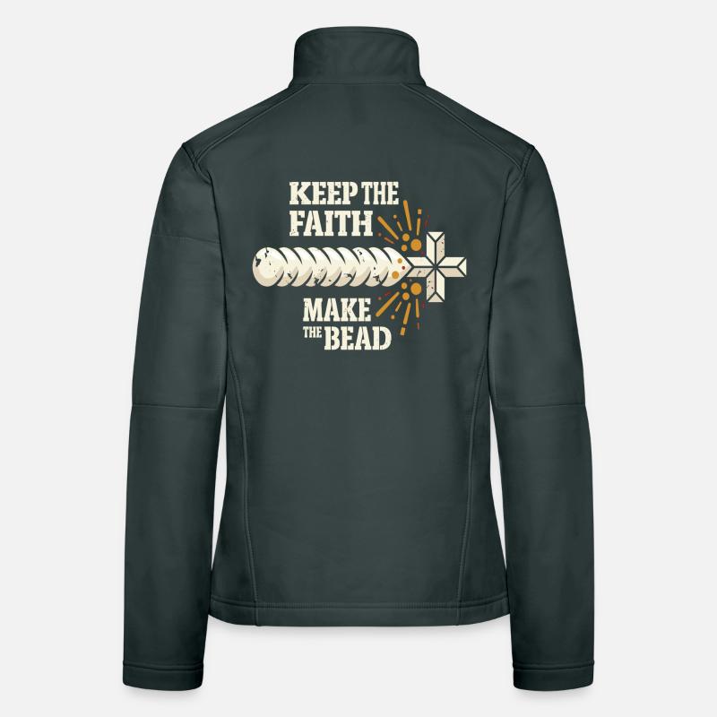 Keep The Faith Make The Bead Women's Softshell Jacket