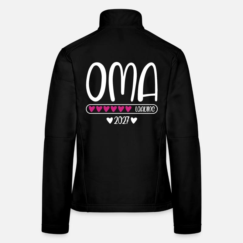 Oma 2027 loading Herzchen Ladebalken Frauen Softshelljacke