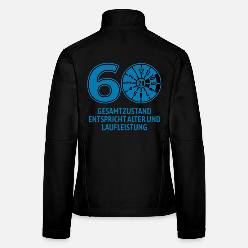 HU March 2026 - 60 Years - Birthday Gift - Women's Softshell Jacket - black