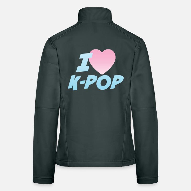 Ich liebe K-Pop Frauen Softshelljacke