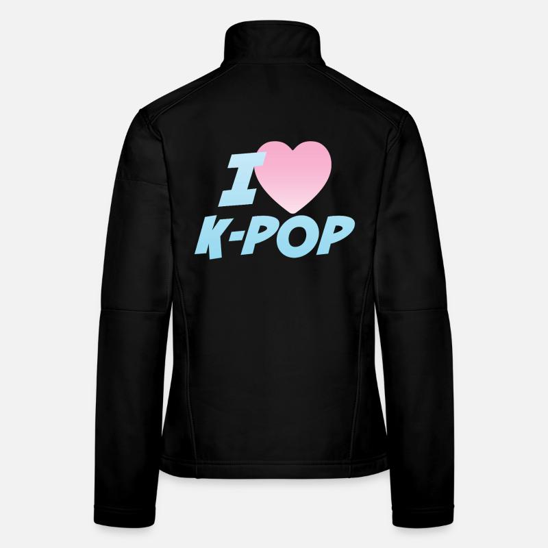 Ich liebe K-Pop Frauen Softshelljacke