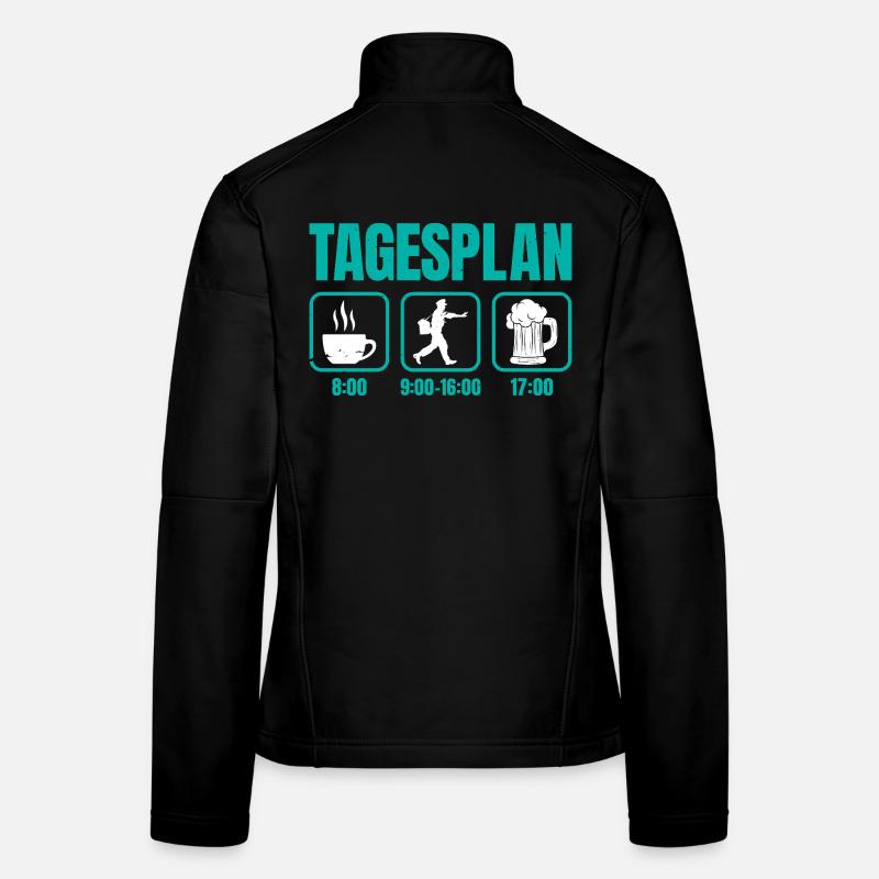 Postman DAILY SCHEDULE Delivering Packages Funny Women's Softshell Jacket