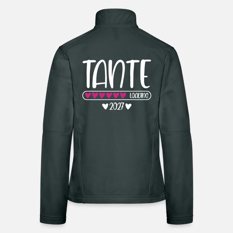 Tante 2027 loading mit Herzchen Ladebalken Frauen Softshelljacke